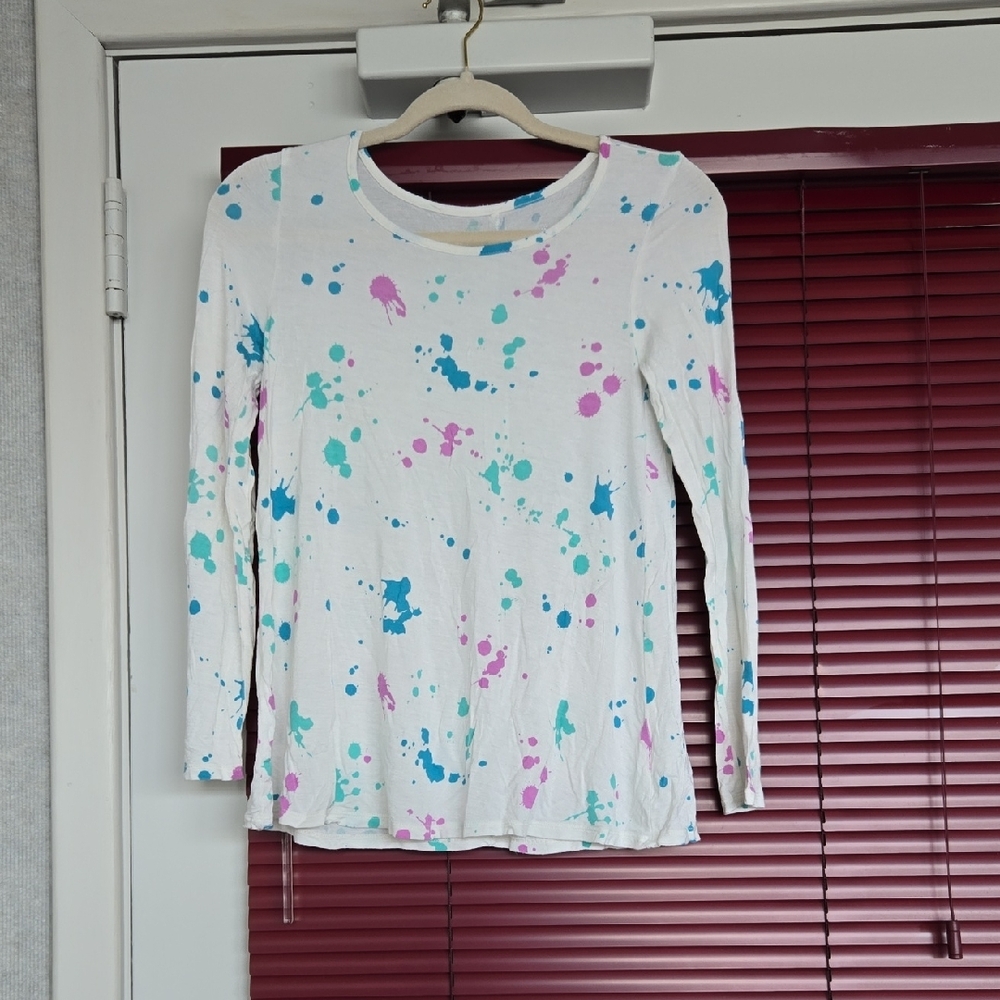 Justice Girls Splatter Long Sleeve Shirt